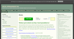 Desktop Screenshot of excel-spreadsheet.nl