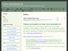 Tablet Screenshot of excel-spreadsheet.nl